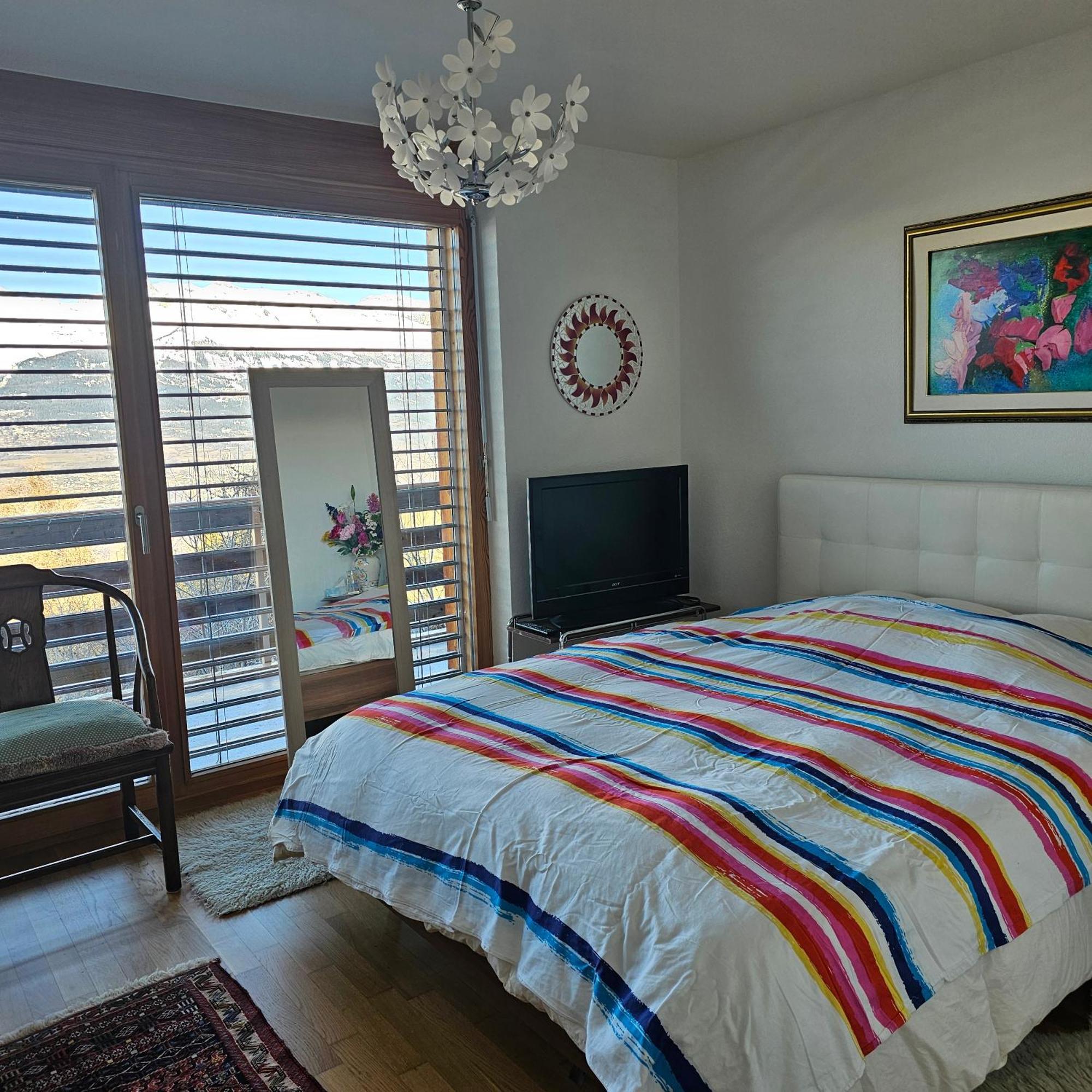 Appartement Meuble A Louer A Nax Exterior photo
